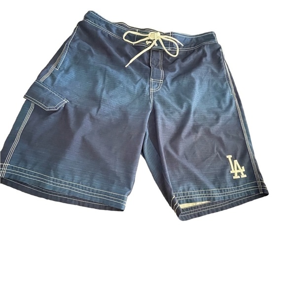 Genuine Merchandise Blue Swim Trunks LA Logo Size XL - Picture 9 of 10